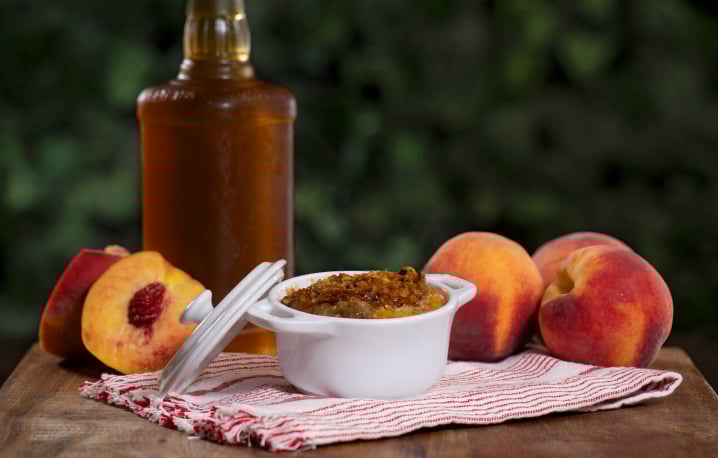 Bourbon Peach Cobbler
