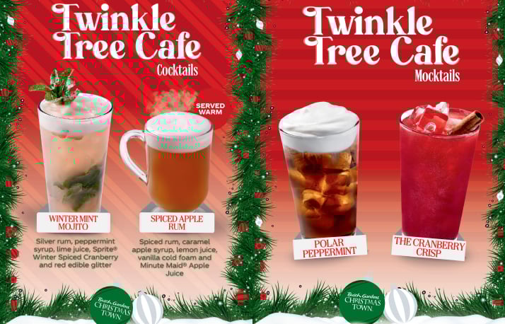 Twinkle Tree Cafe with festive drink options