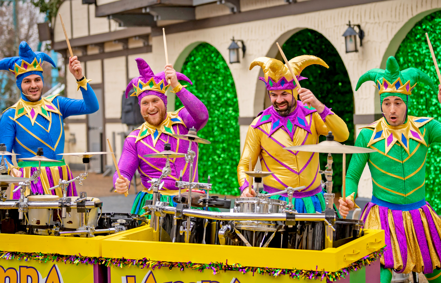 Samba Jambore at Busch Gardens Williamsburg Mardi Gras Event.