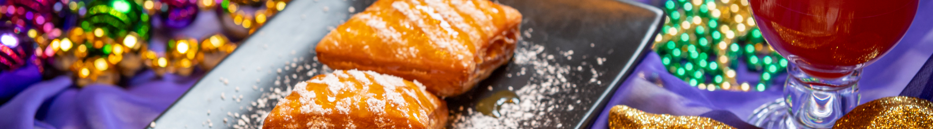 Beignets at Busch Gardens Williamsburg Mardi Gras