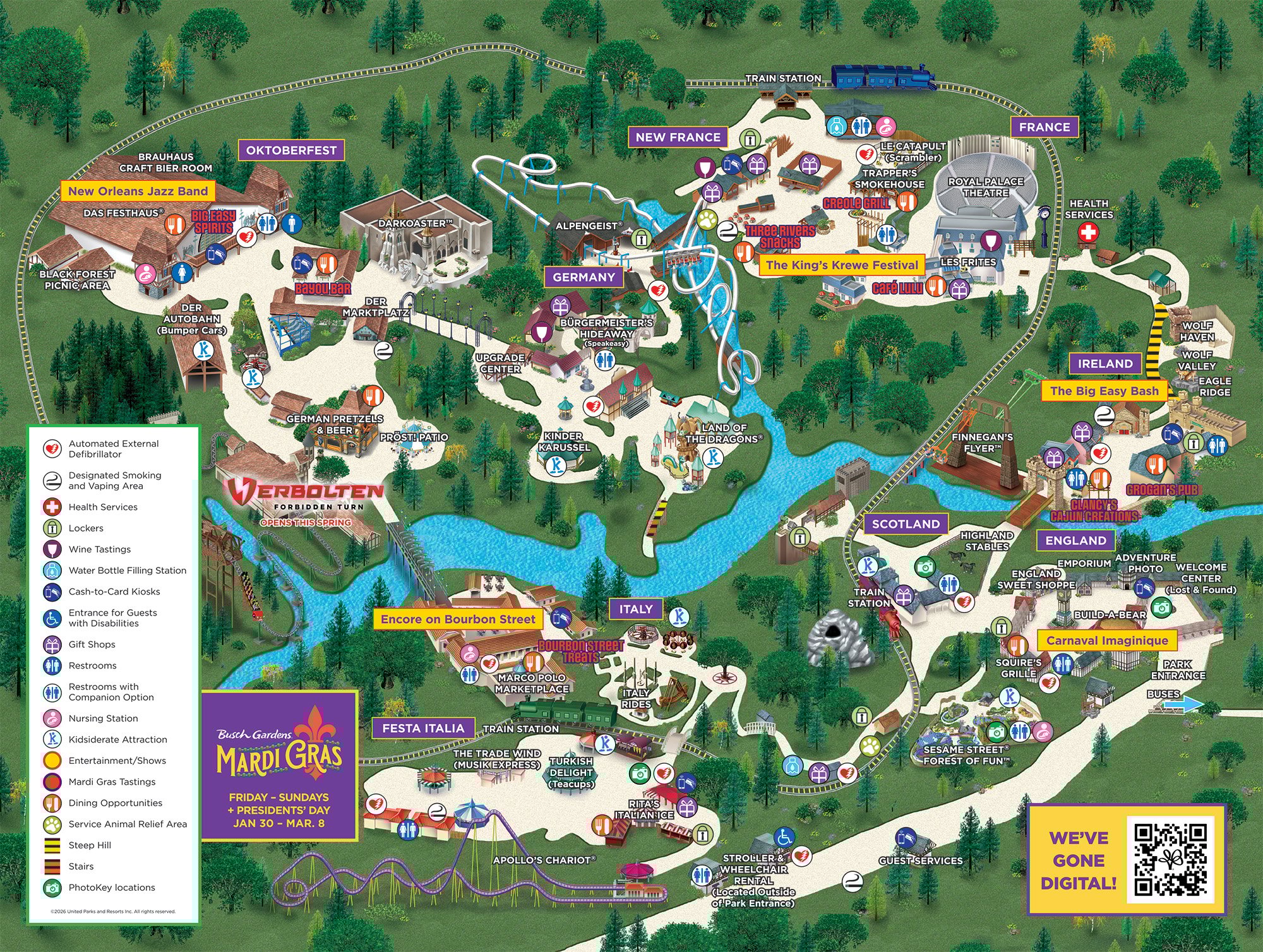 Busch Gardens Williamsburg Park Map