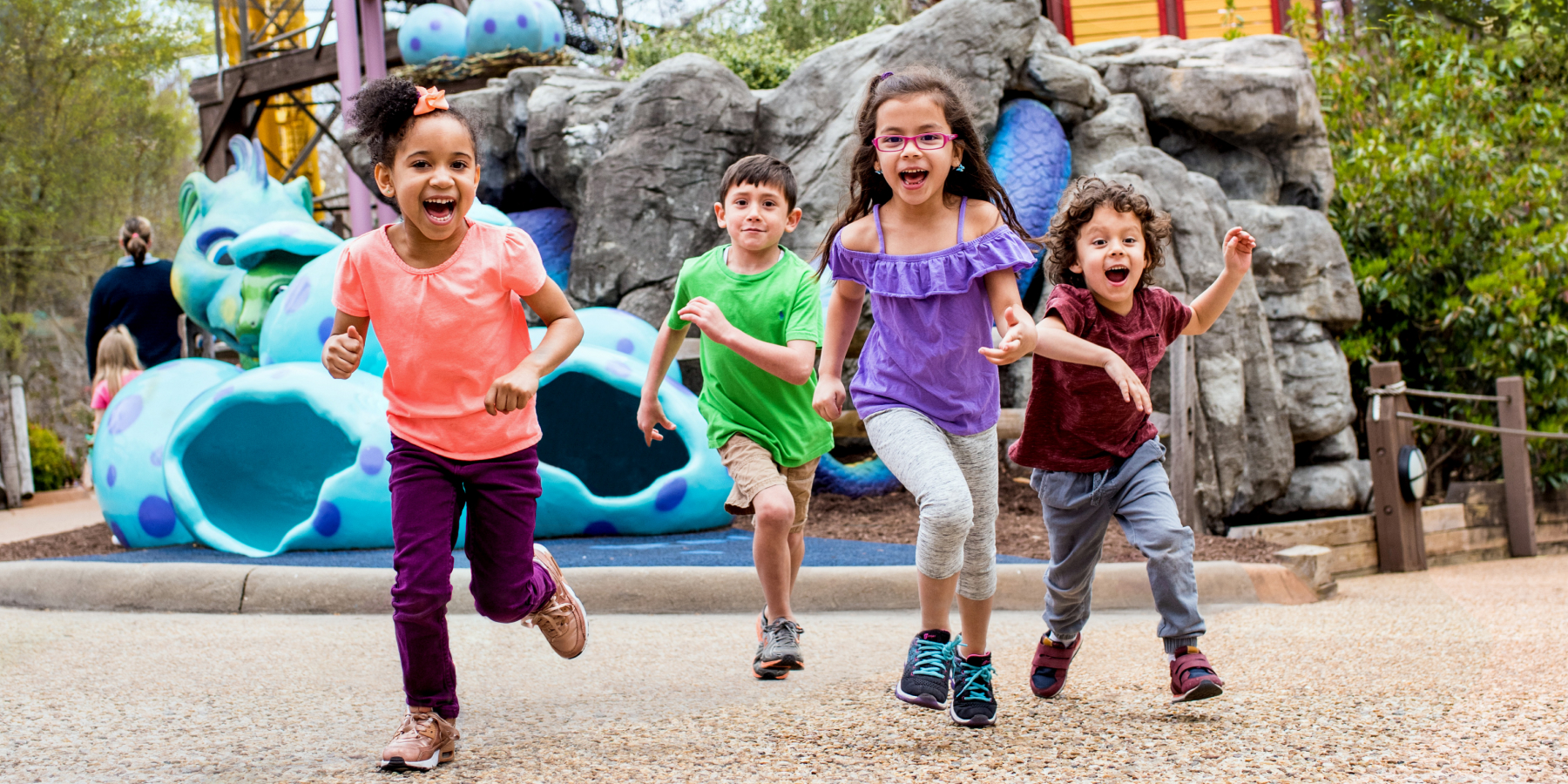 Kids playing at Busch Gardens Williamsburg Kids' Weekends