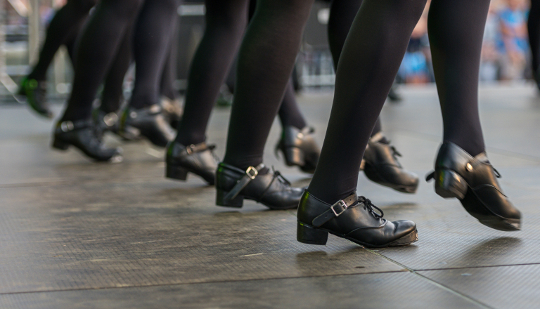 Local Irish Dance Schools performing at Busch Gardens Williamsburg St. Patrick's Day Celebration.