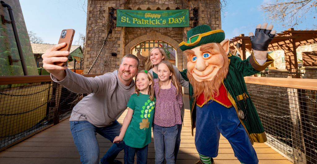 Family meeting Clancy the leprechaun 