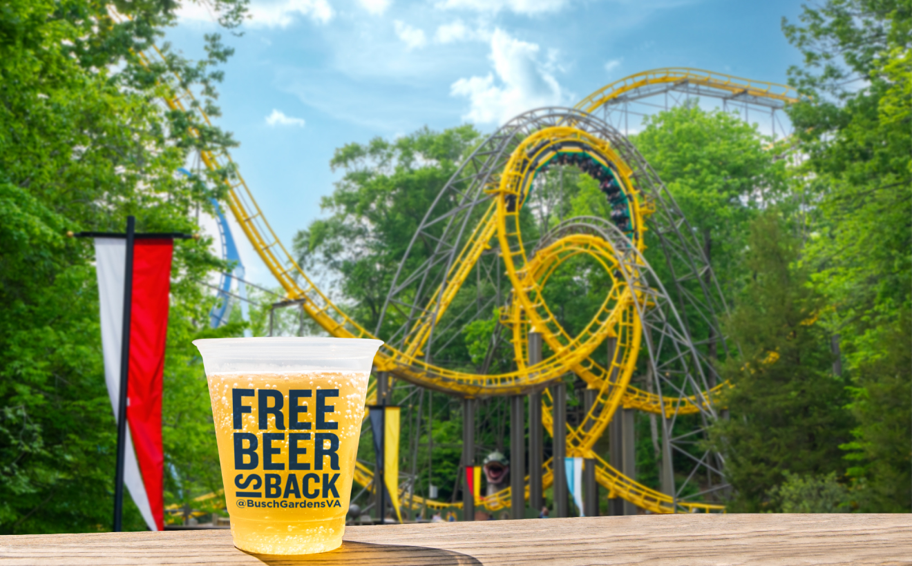 Free Beer is Back at Busch Gardens Williamsburg
