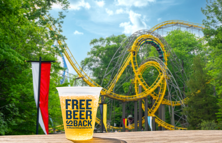 Free Beer at Busch Gardens Williamsburg