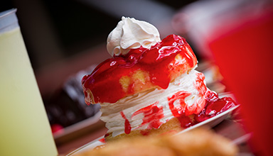 Strawberry shortcake dessert