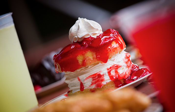 Strawberry shortcake dessert