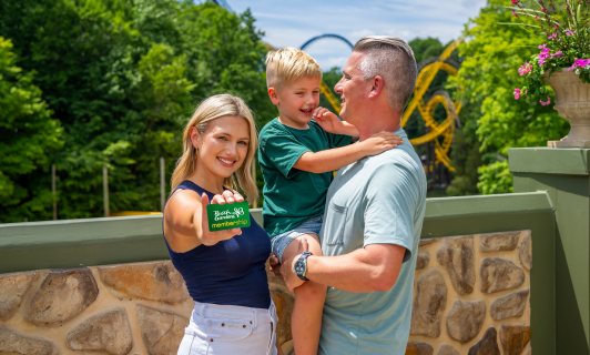 Family with Membership at Busch Gardens Williamsburg