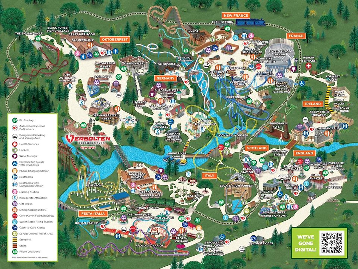 Bush Gardens Map