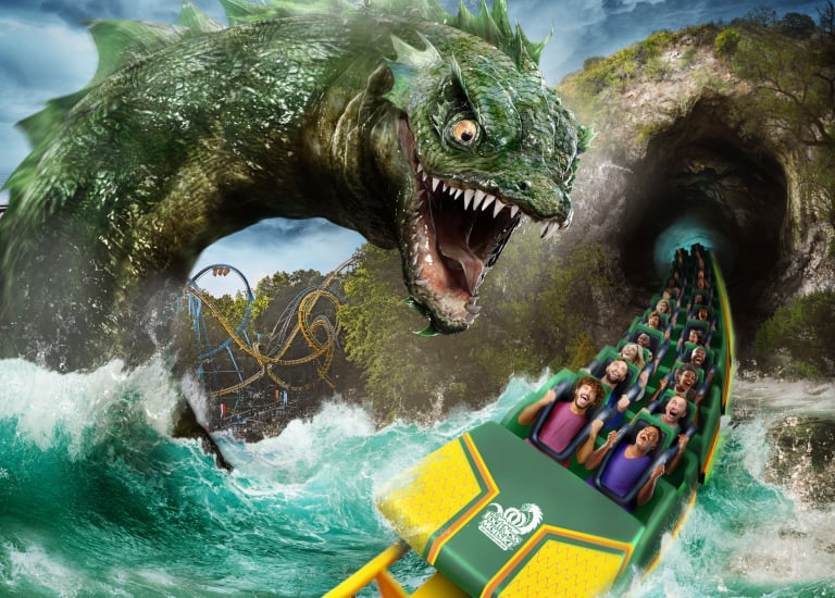 The legend lives on in 2024 with Loch Ness Monster, the world’s first interlocking loop coaster at Busch Gardens Williamsburg.