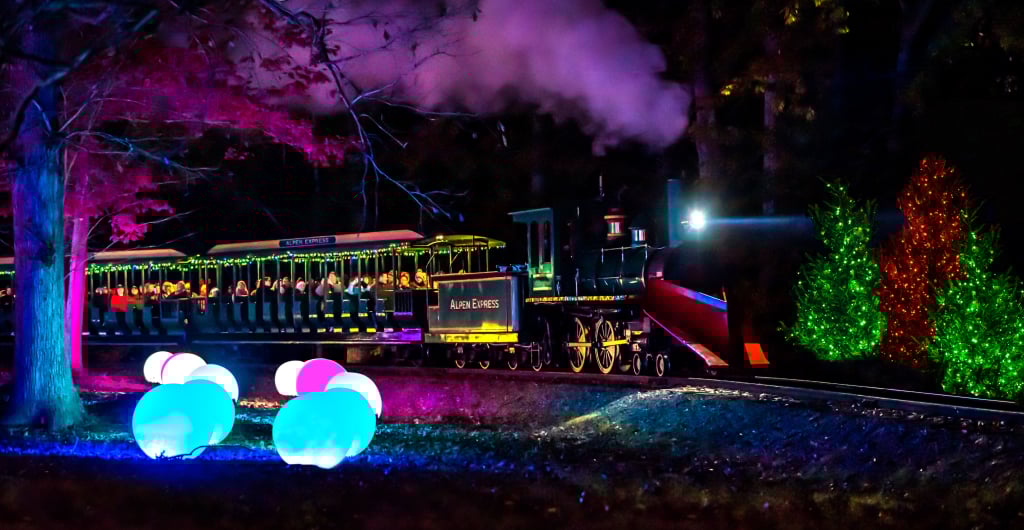 Christmas Town Express at Busch Gardens Williamsburg
