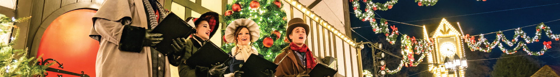 Christmas Carolers at Busch Gardens Williamsburg