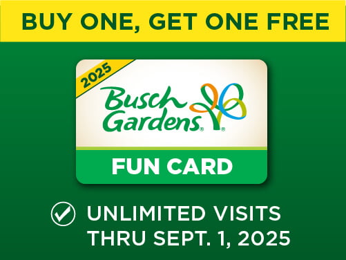 Busch Gardens Williamsburg Fun Card