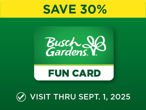 Busch Gardens Williamsburg Fun Card