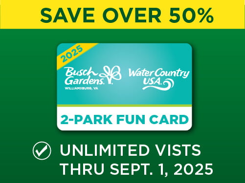 Busch Gardens Williamsburg & Water Country USA Fun Card