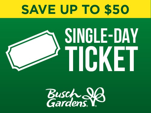 Busch Gardens Williamsburg Single-Day Ticket