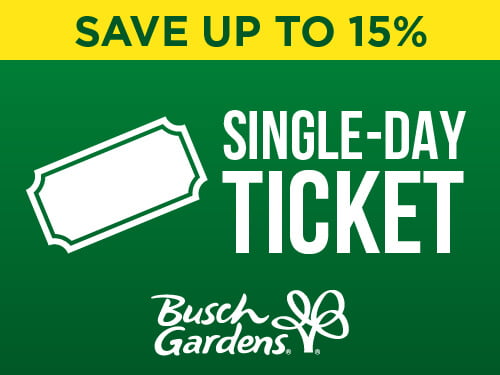 Busch Gardens Williamsburg Single-Day Ticket