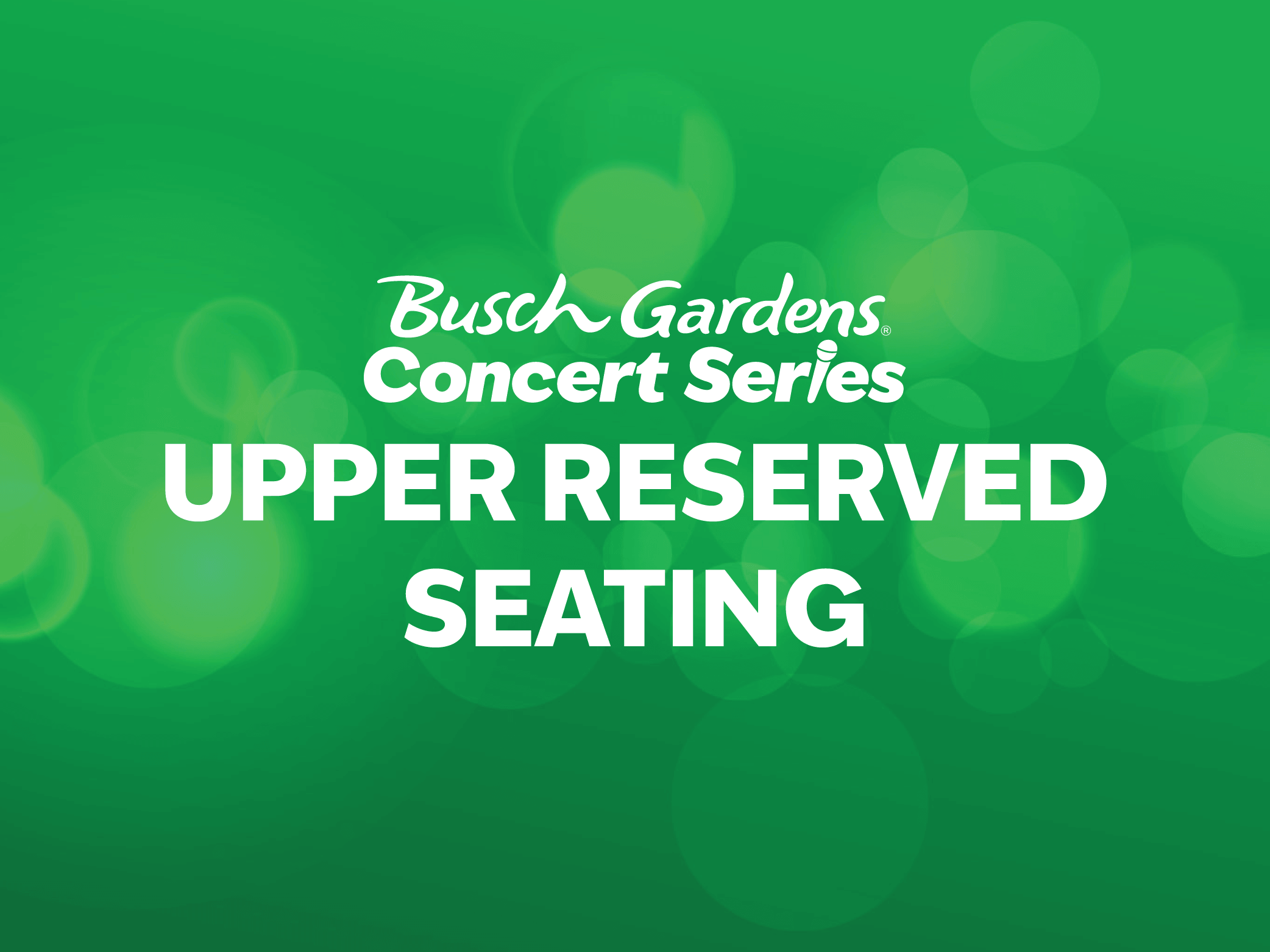 Busch Gardens Williamsburg Concert Upper Reserved Seating