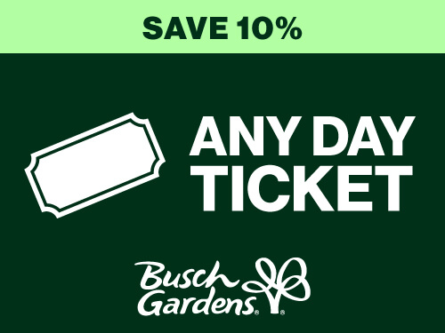 Busch Gardens Williamsburg Any Day Ticket - Save 10%