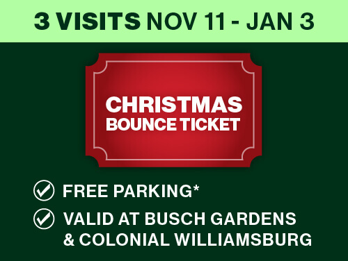 Busch Gardens & Colonial Williamsburg Christmas Bounce