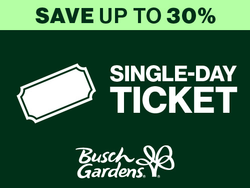Busch Gardens Williamsburg Single-Day Ticket