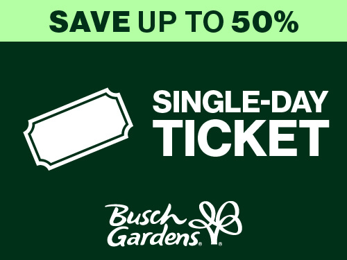 Busch Gardens Williamsburg Single-Day Ticket