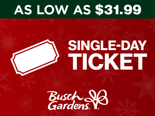 Busch Gardens Williamsburg Christmas Town Single-Day Ticket