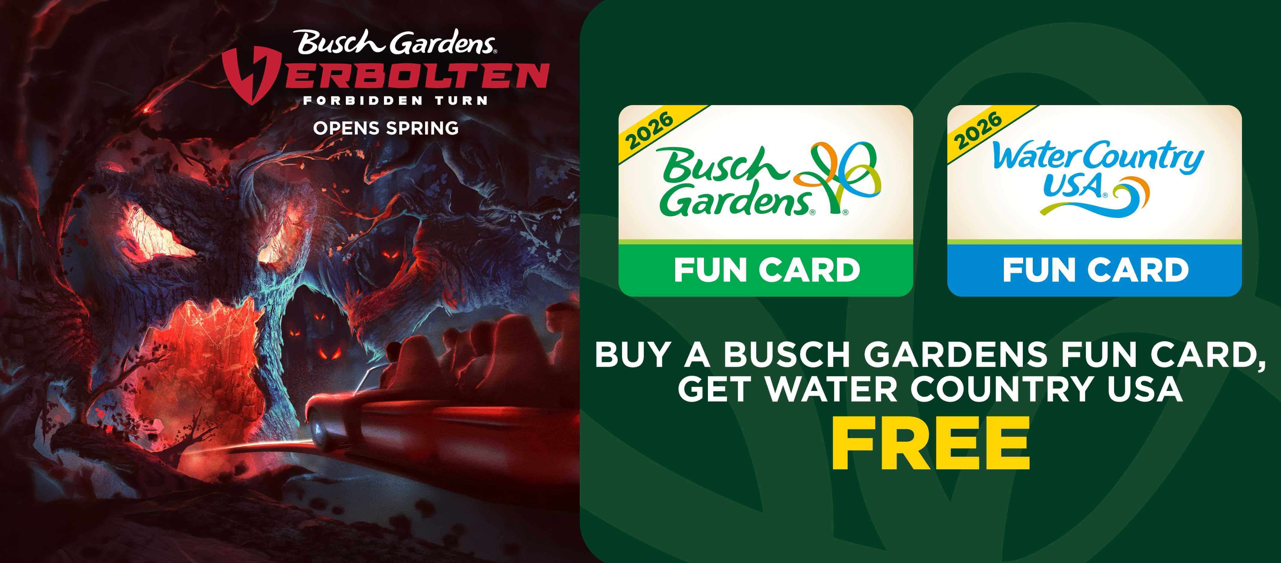 Buy a Busch Gardens Fun Card Get Water Country USA FREE