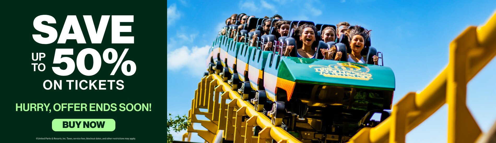 Save up to 50% on Tickets