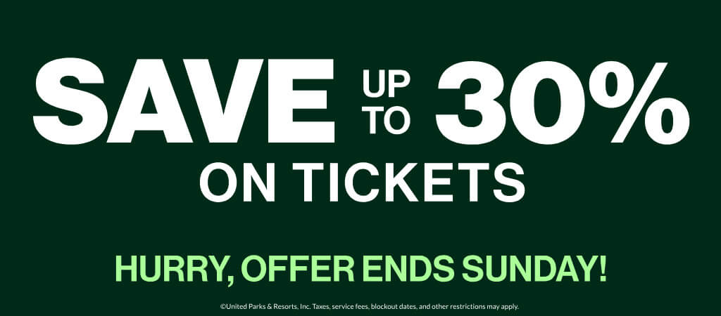 Save up to 30% on Tickets