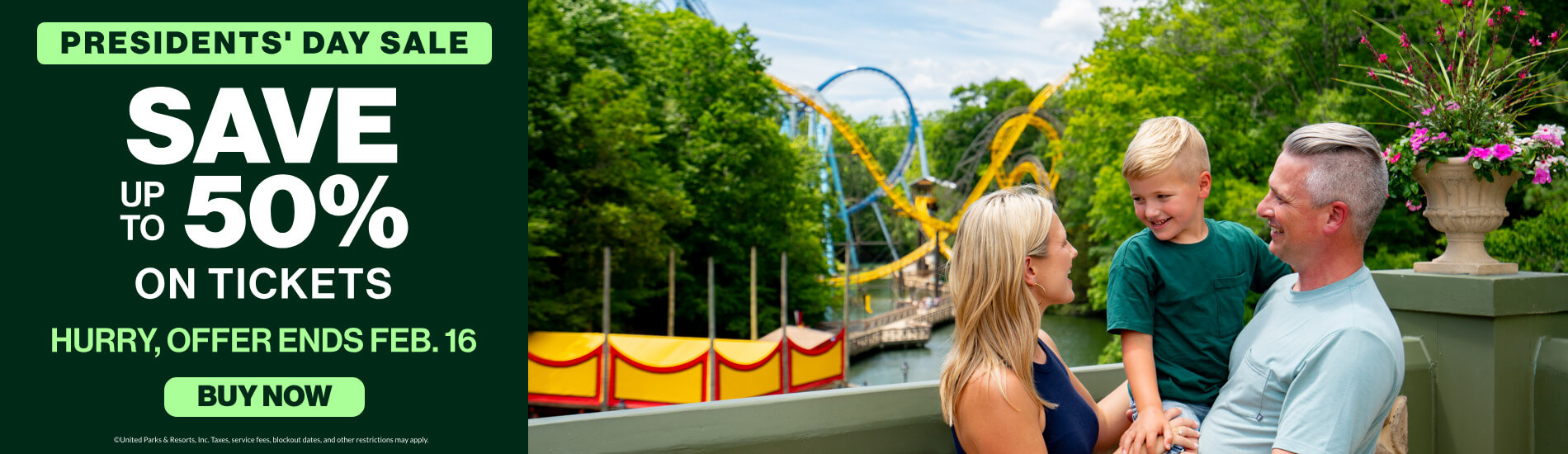 Save up to 50% on Tickets