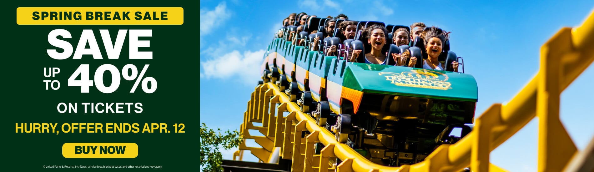 Save up to 40% on Tickets