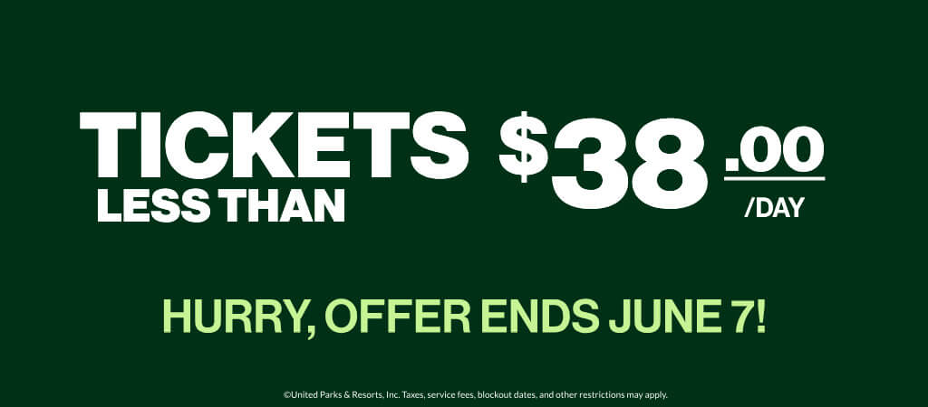 Tickets less than $38/day