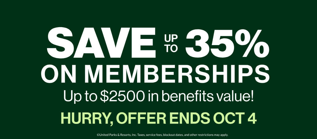 Save up to 35% on Memberships - Up to $2500 in benefits value!