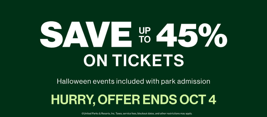 Save up to 45% on Tickets