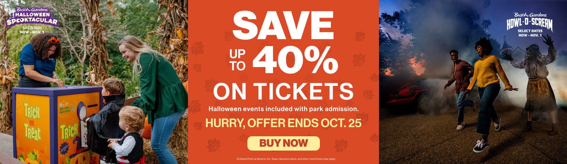 Save up to 40% on Tickets