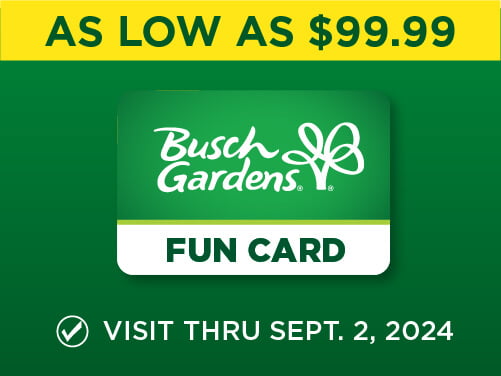 Busch Gardens Williamsburg Fun Card