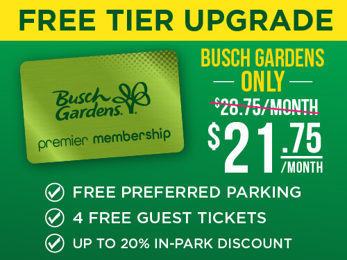 Busch Gardens Williamsburg Premier Membership
