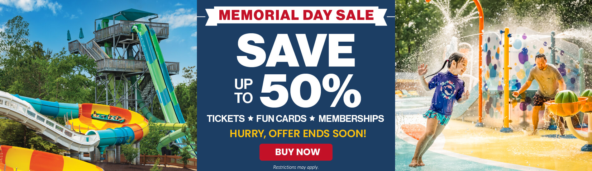 Water Country USA Memorial Day Sale