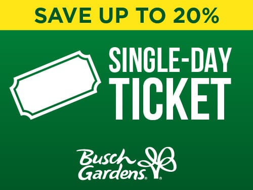 Busch Gardens Williamsburg Single-Day Ticket