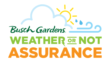 Busch Gardens Weather or Not Assurance.
