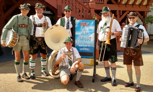 The Happy Dutchman Logo who will be playing Live at Busch Gardens Williamsburg Bier Fest.
