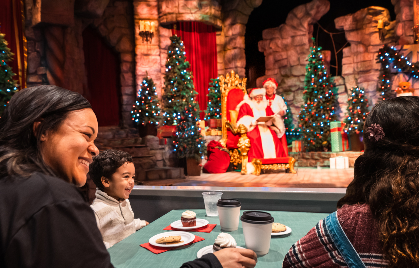 Santa's Fireside Feast Presented by Coca-Cola® at Busch Gardens Williamsburg Christmas Town.