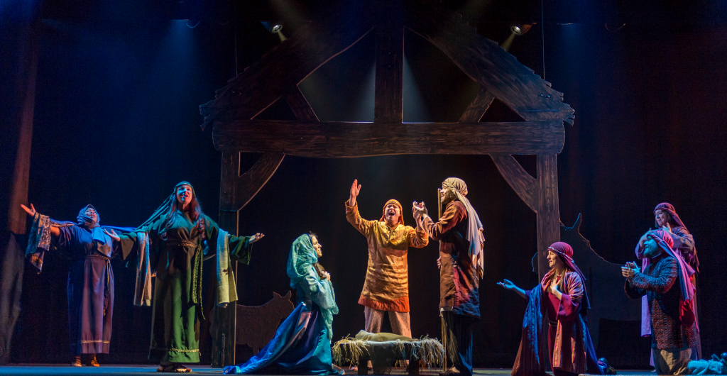 A joyous re-telling of the story of the first Christmas, Gloria! at Busch Gardens Williamsburg Christmas Town.