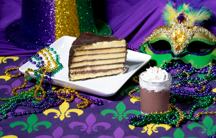 Doberge Cake available at Busch Gardens Williamsburg Mardi Gras.