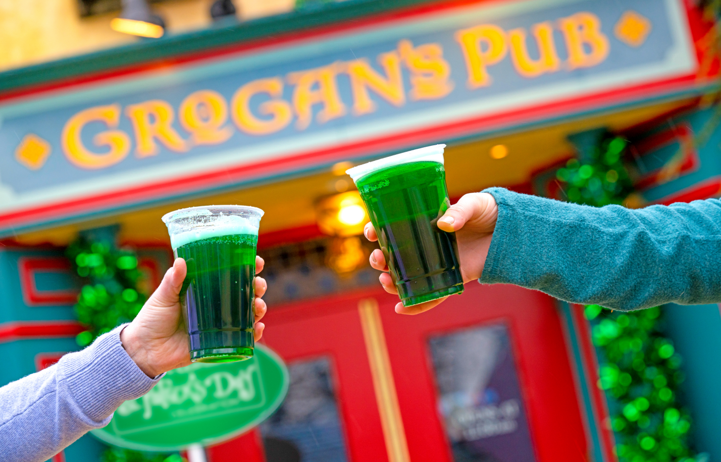 Green Beer and other Irish-themed fare available at Busch Gardens Williamsburg St. Patrick's Day Celebration.
