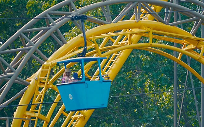 See the park at a new height on the Skyride