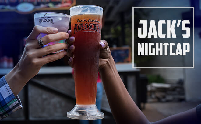 Jack's Nightcap Halloween bar at Busch Gardens in Virginia