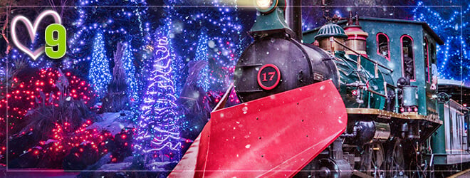 Christmas Town Express lighted holiday train experience